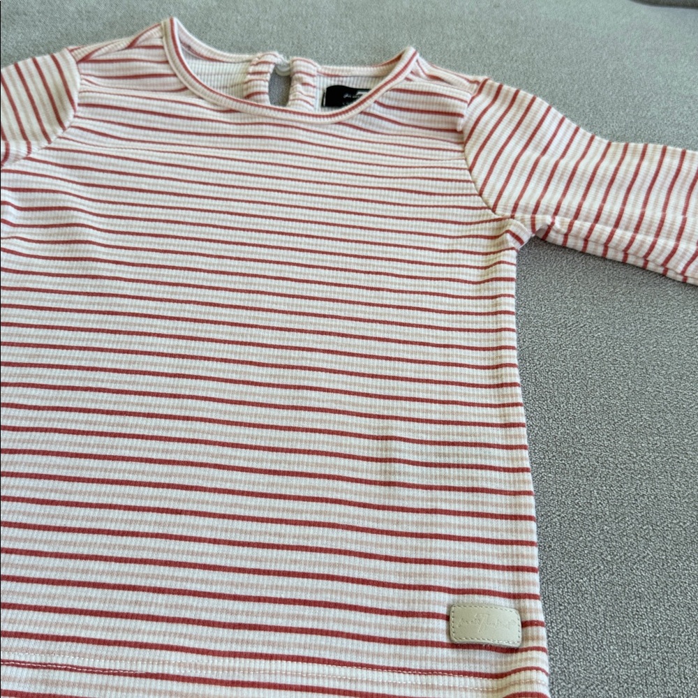 SEVEN FOR ALL MANKIND Striped Long Sleeve Top
